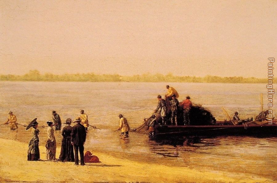 Shad Fishing at Gloucester on the Delaware River painting - Thomas Eakins Shad Fishing at Gloucester on the Delaware River art painting